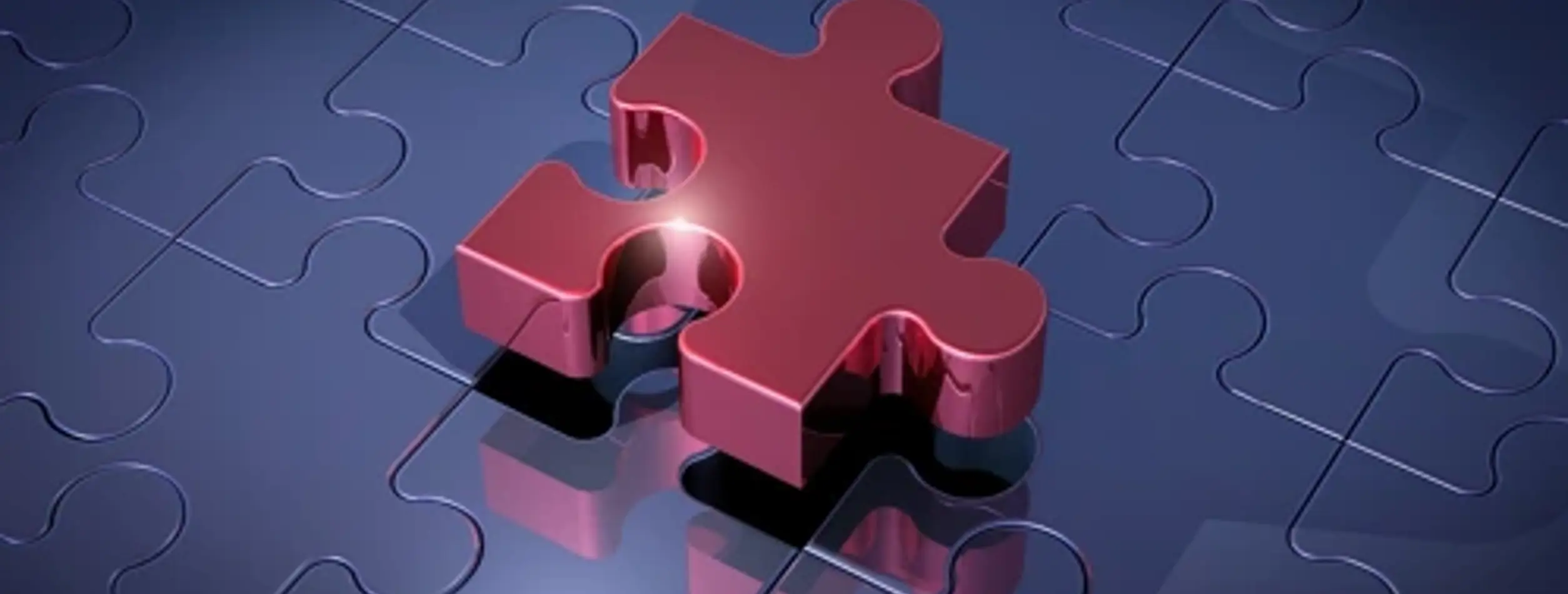Puzzle Stuk Rood